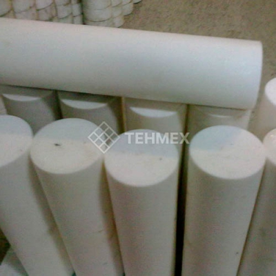  Фторопласт первичный стержень прессованный  470 мм ТУ 6-05-810-89