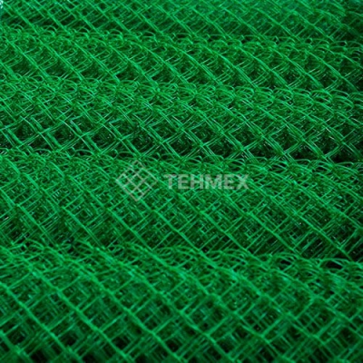  Сетка рабица с полимерным покрытием ПВХ в рулонах 50x50x2.8 мм