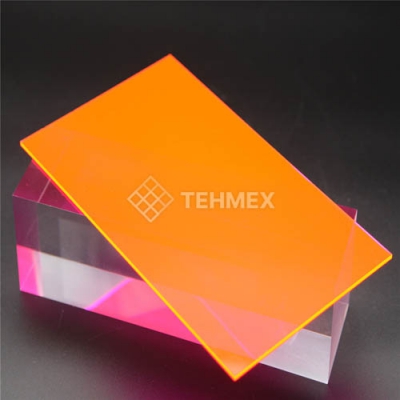  Лист ударопрочный полистирол оранжевый 3x2000x3000 мм