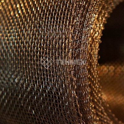  Сетка бронзовая тканая 2x1x33 мм БРОФ6,5-0,4